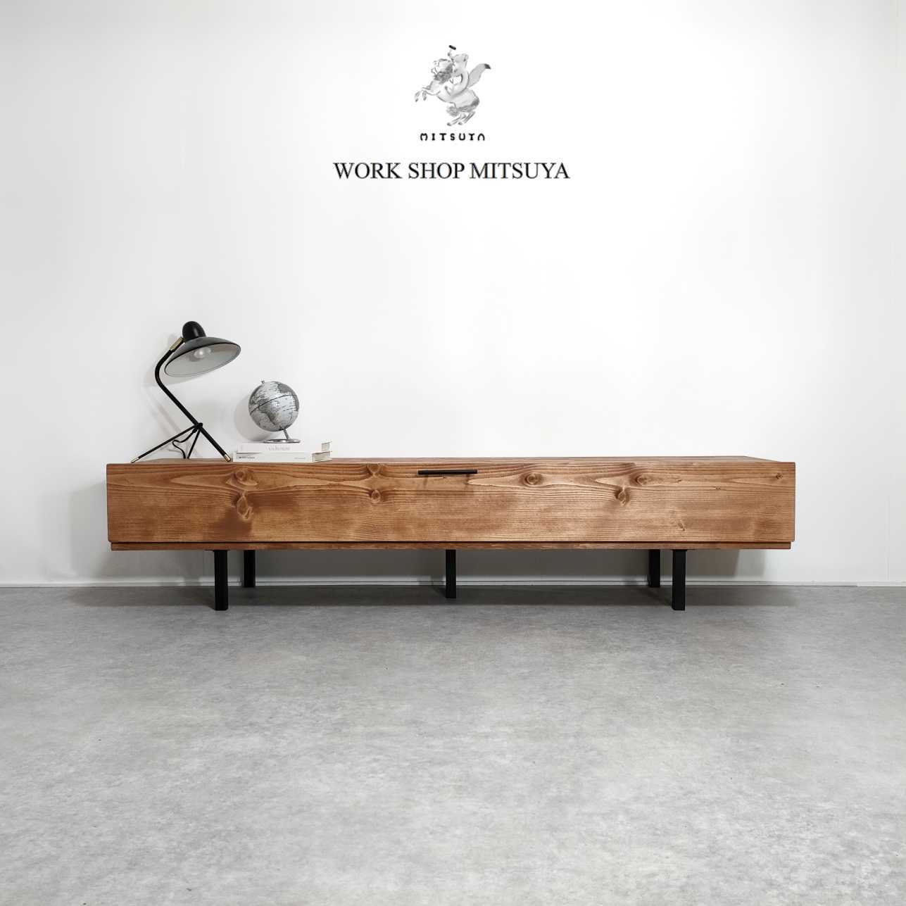 キャンペーン品:WOOBO H&L W1600D370H350 teak iron leg