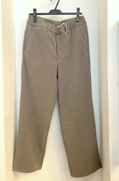 Fake Corduroy Wide Pants　Charcoal