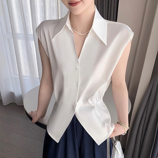 ウエスト痩せ エレガントシャツ　YH9368