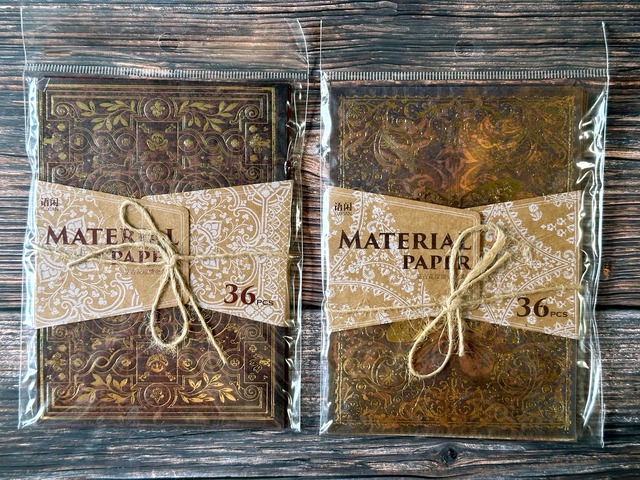 魔法の箔押し素材紙　18種36枚入り　魔幻世纪（Magic Century）シリーズ【语闲】[YX-4]