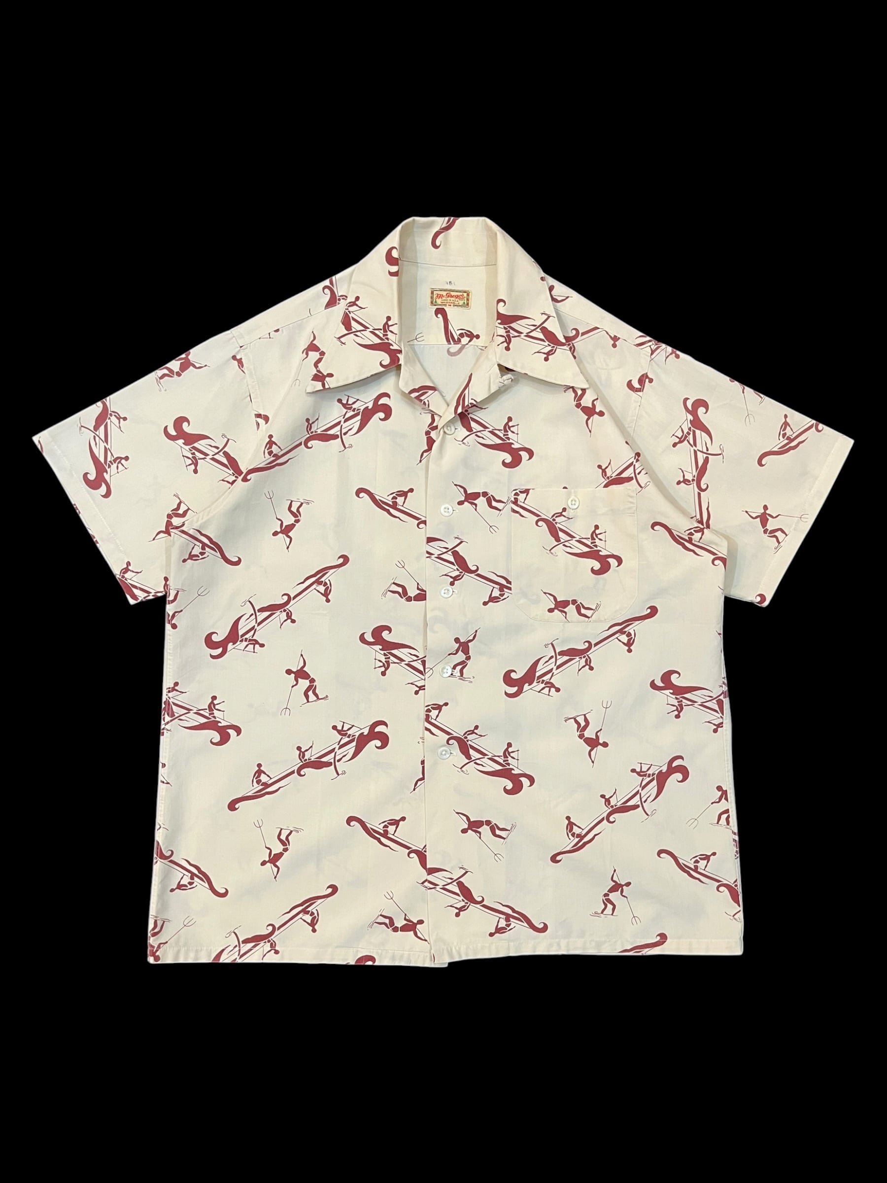 60s Hilton Bowling Shirt Chain Stitch 60年代 ヒルトン チェーン