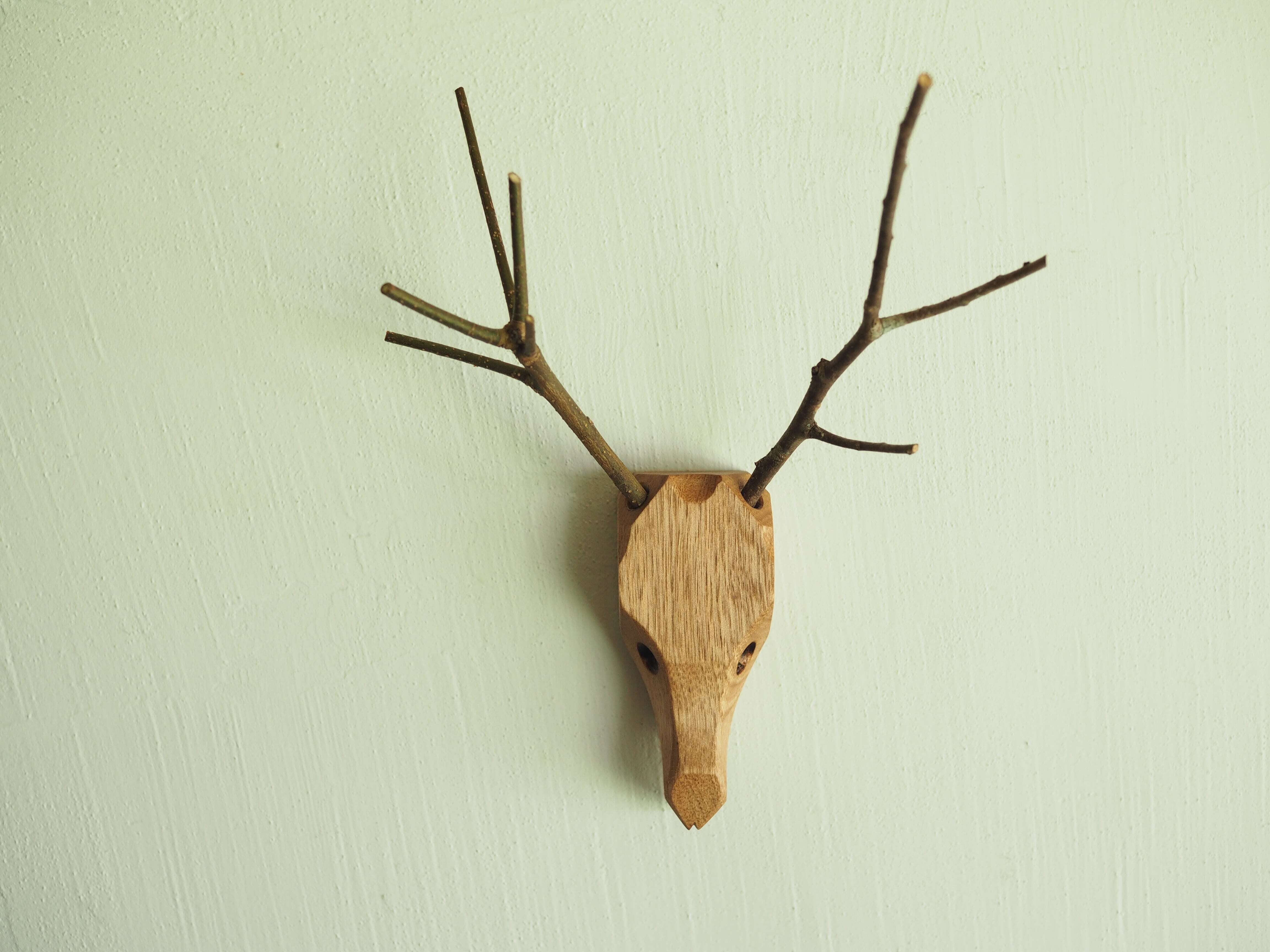 Ocho Camp 壁掛けオブジェ シカ | one4