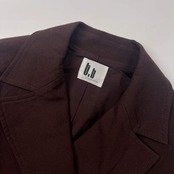 t.b センソユニコ ダブル テーラードジャケット 40/ダークブラウン レディース