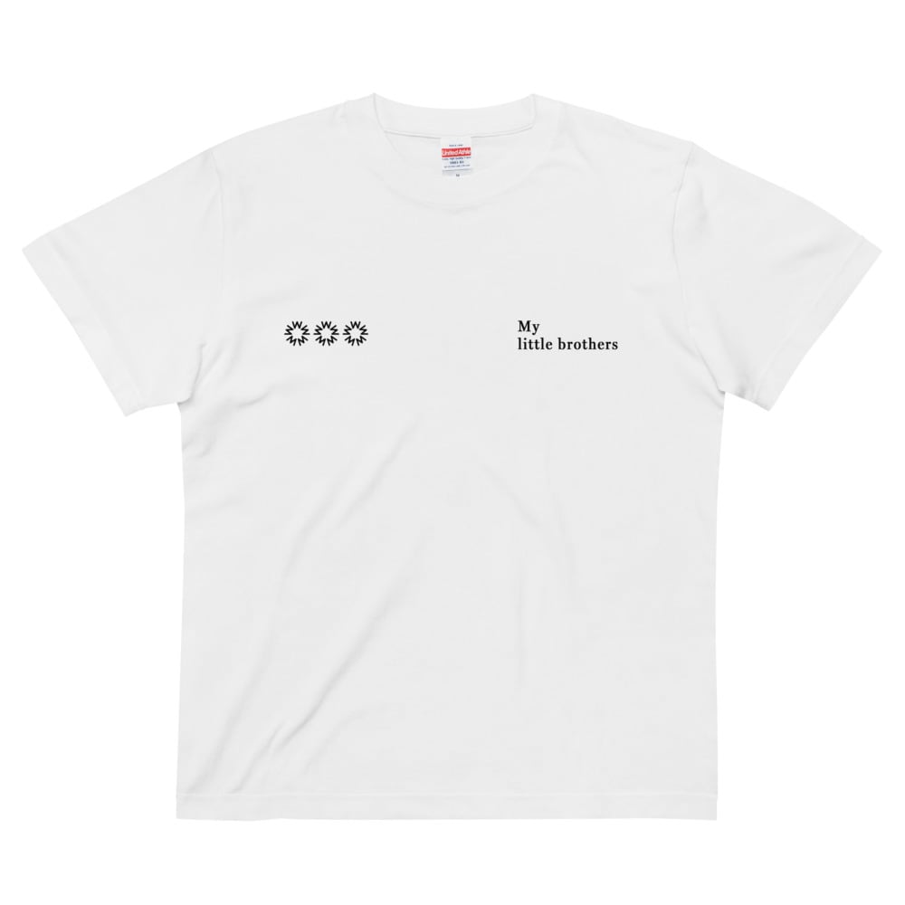 301】Double Logo Tee White/Black | My little brothers