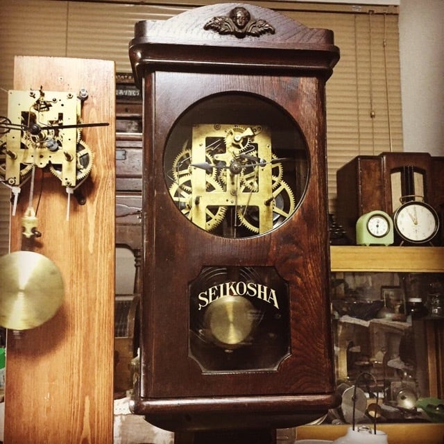 昭和初期 精工舎スリゲル8号 掛時計オーバーホール済み稼働品 昭和初期 精工舎スリゲル8号 掛時計オーバーホール済み稼働品