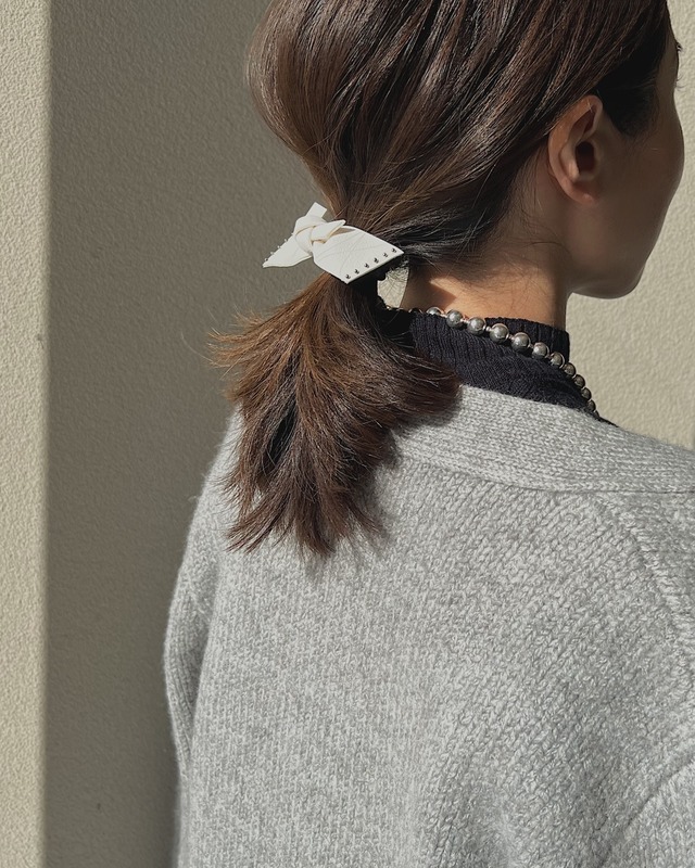 leather ribbon studs