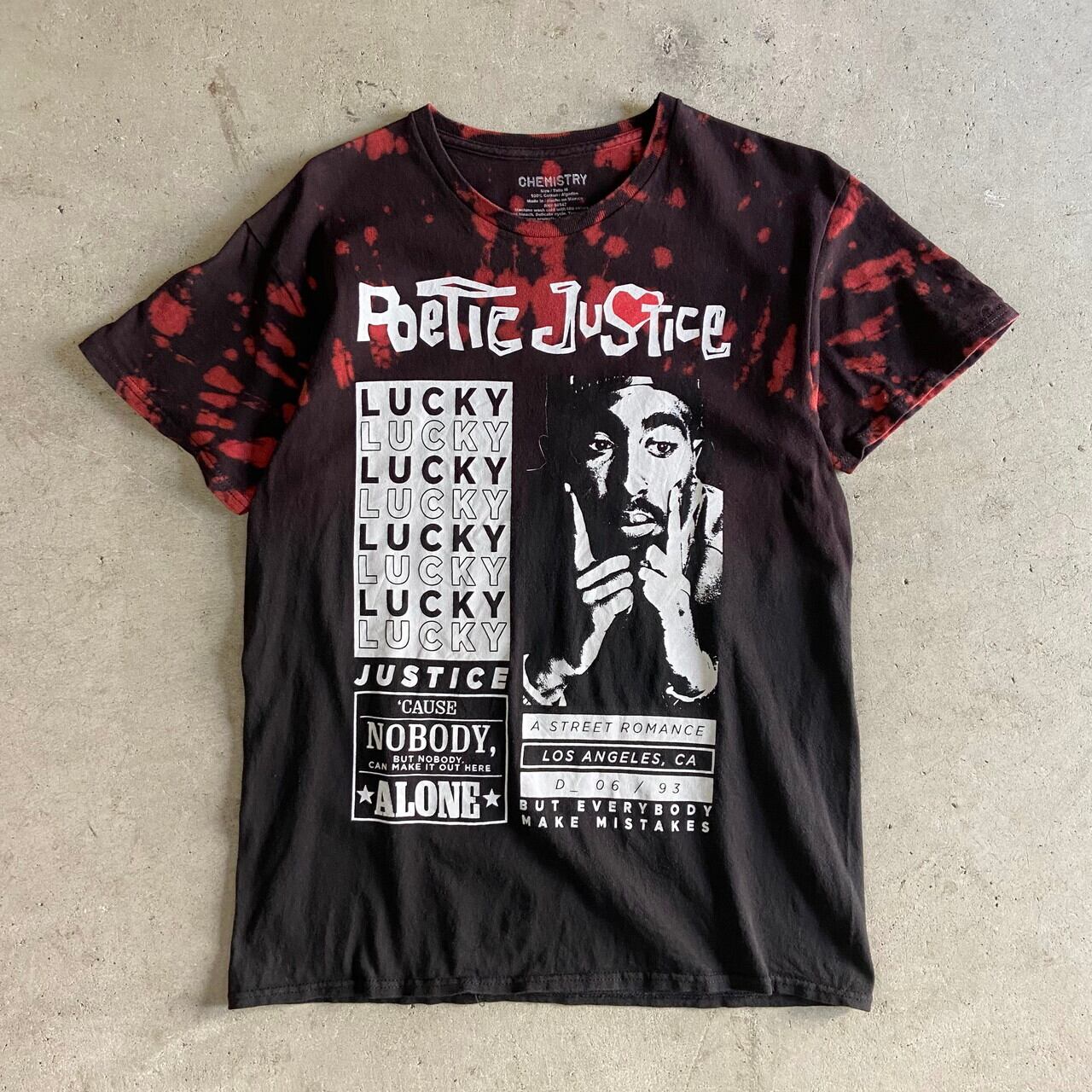 POETIC JUSTICE 2PAC タイダイ染め ムービーTシャツ メンズM 古着