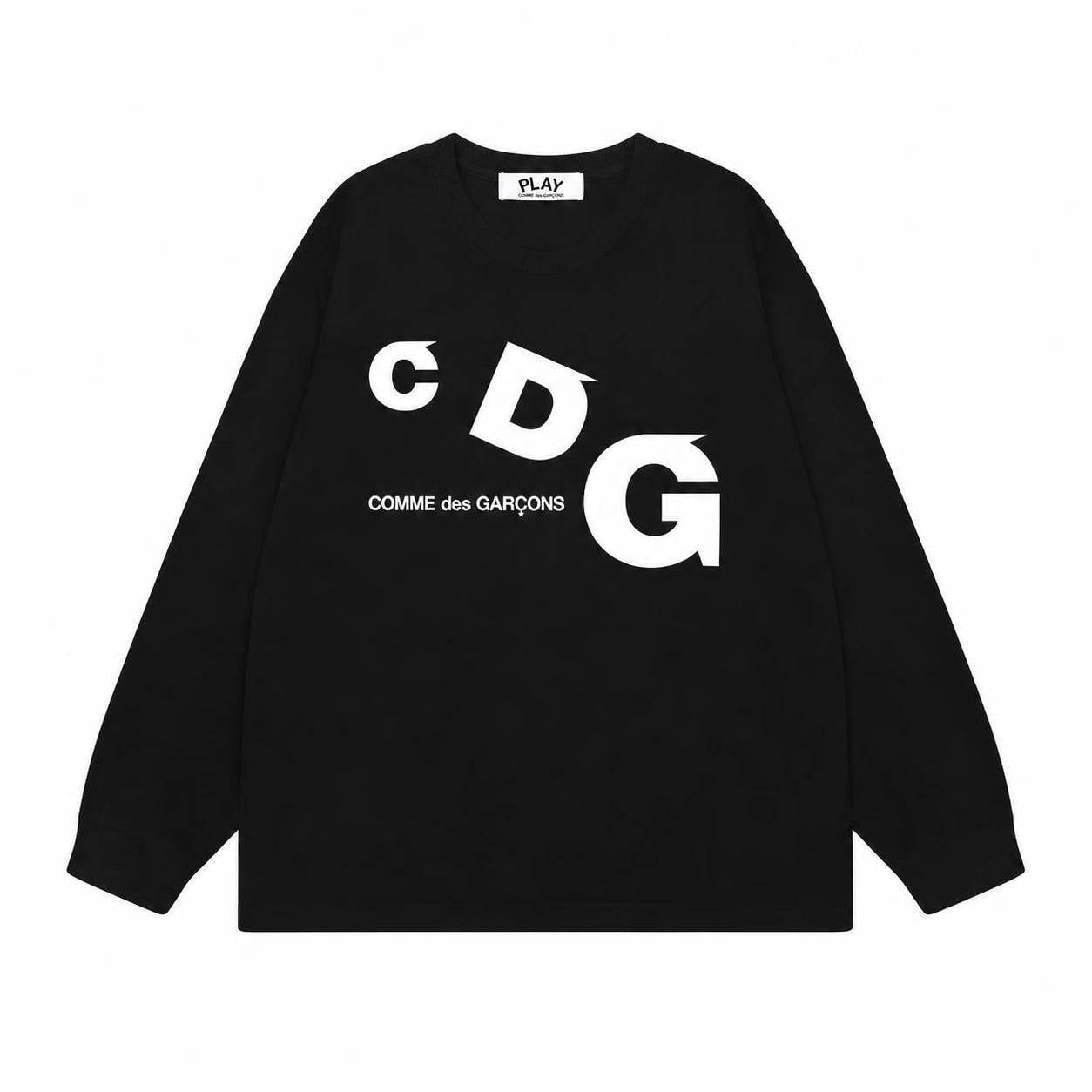 プレイ コムデギャルソン PLAY COMME des GARCONS マルチハートプリント cdg 長袖 Tシャツ メンズ レディース 長袖 柔らかい肌触り クルーネック 長袖 ロゴプリント