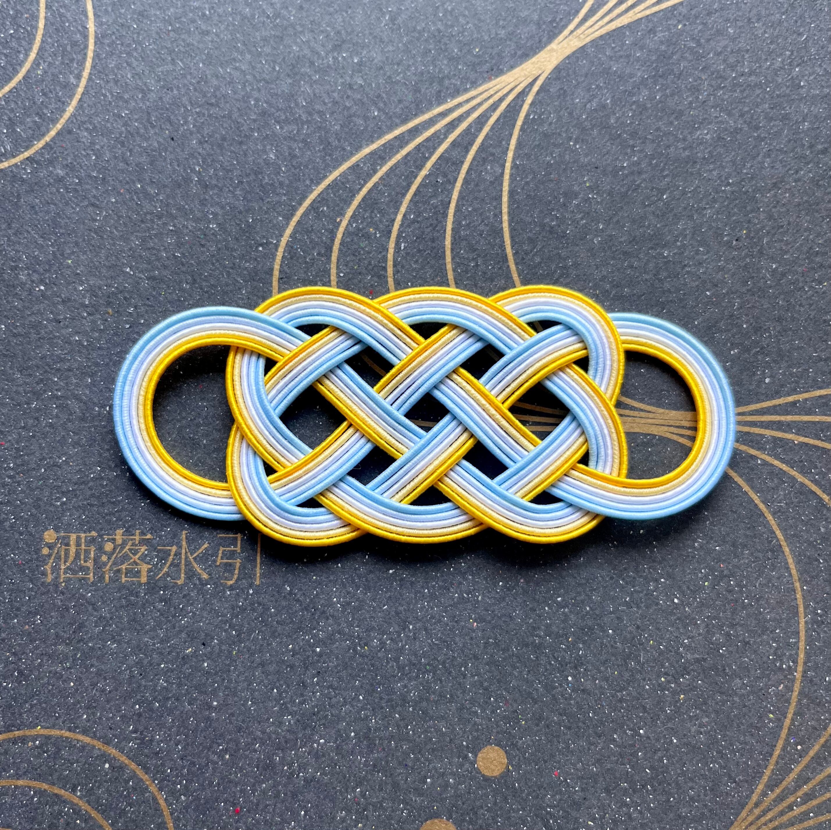 【受注販売品】水引の帯留 五本結び