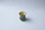 <Sold Out> 小鹿田焼 / 黒木昌伸窯  :  ひょうたんカップ 打ち刷毛目 青