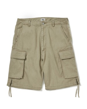 Just Right “WRM Denim Cargo Shorts” Beige