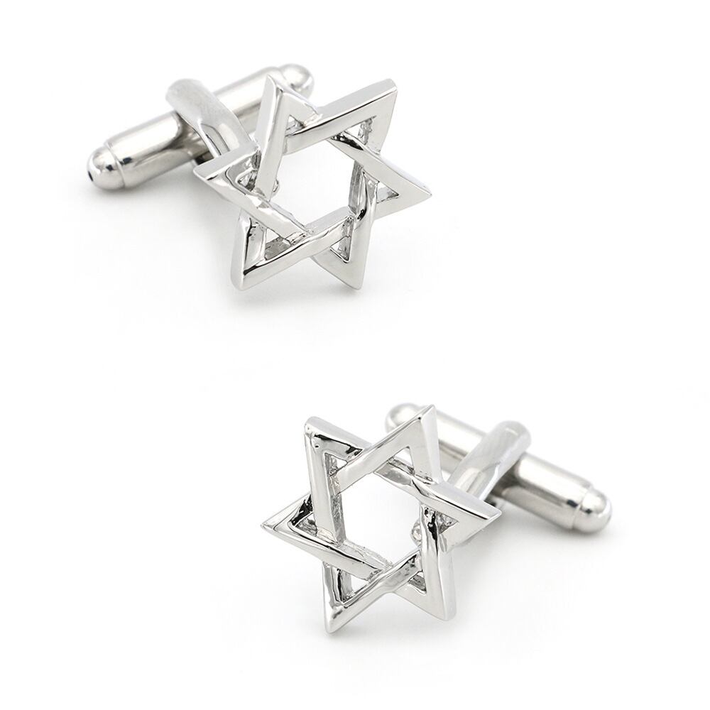 六角形 シルバー カフスボタン no8-05 | Pay ID