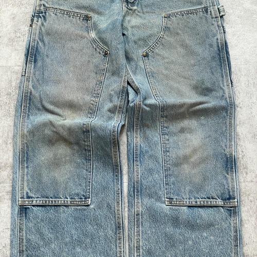 メキシコ製 デニム ダブルニー Carhartt B73-DST 29×32 詳細写真4
