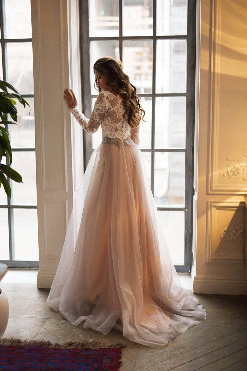 ウエディングドレス用オーバードレス くすみブラウン ウエディングドレス用オーバードレス くすみブラウン