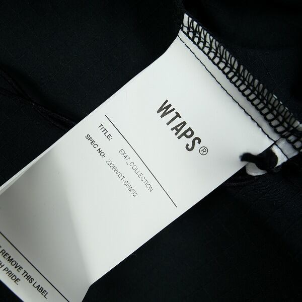 Size【M】 WTAPS ダブルタップス 23AW PLATEAU LS CTPL RIPSTOP BLACK