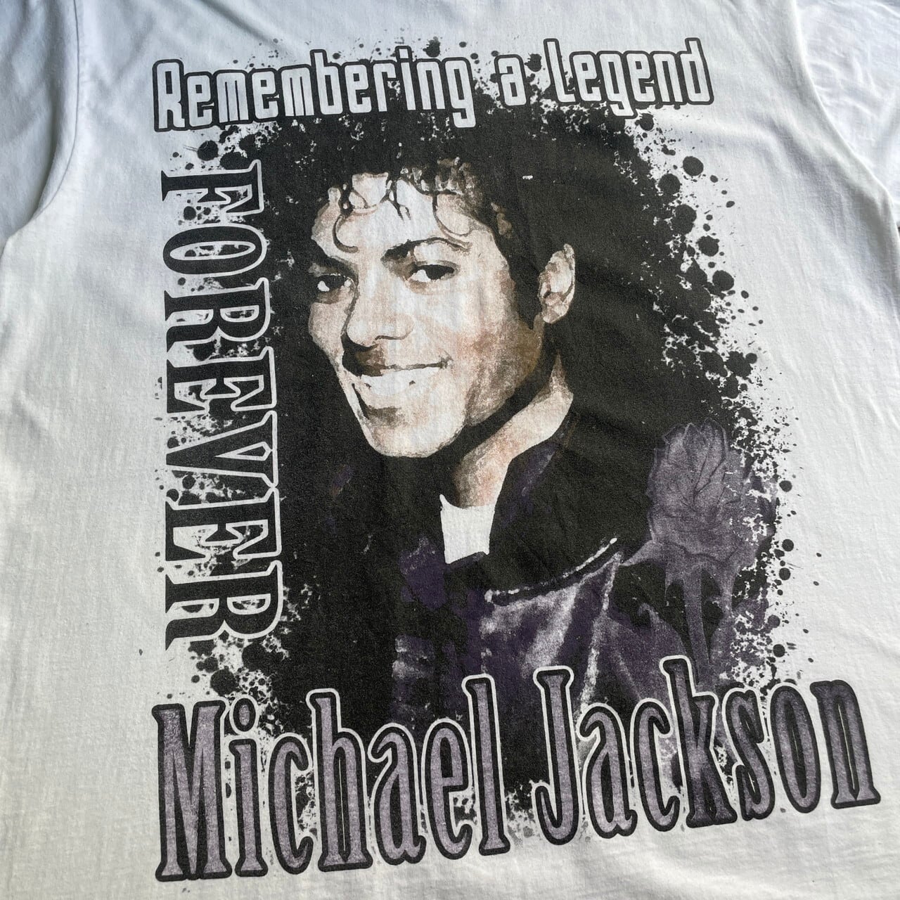 Michel Jackson 良プリント  Tシャツ