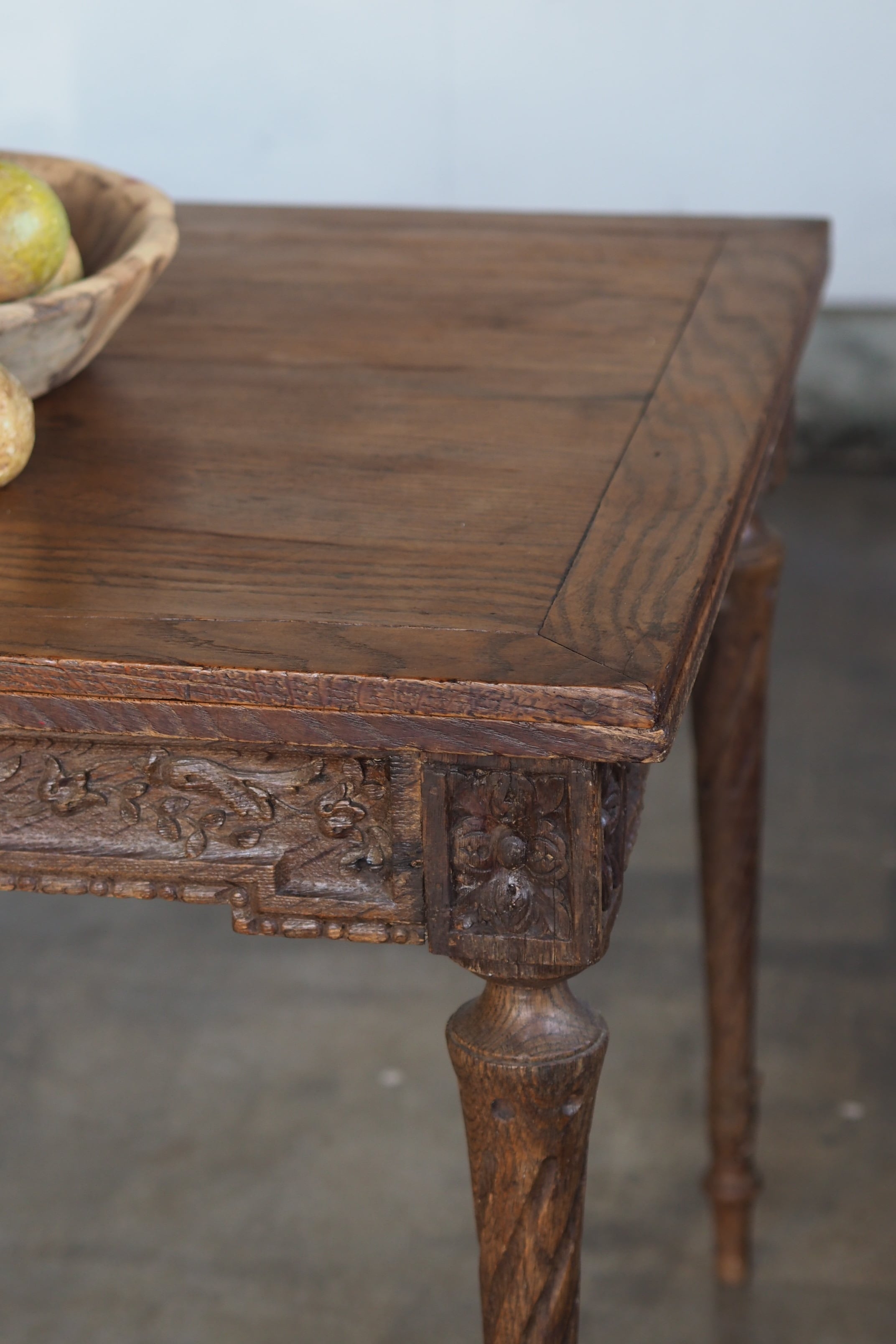 オーク 木彫テーブル-antique oak table | アンティーク.ヴィンテージ