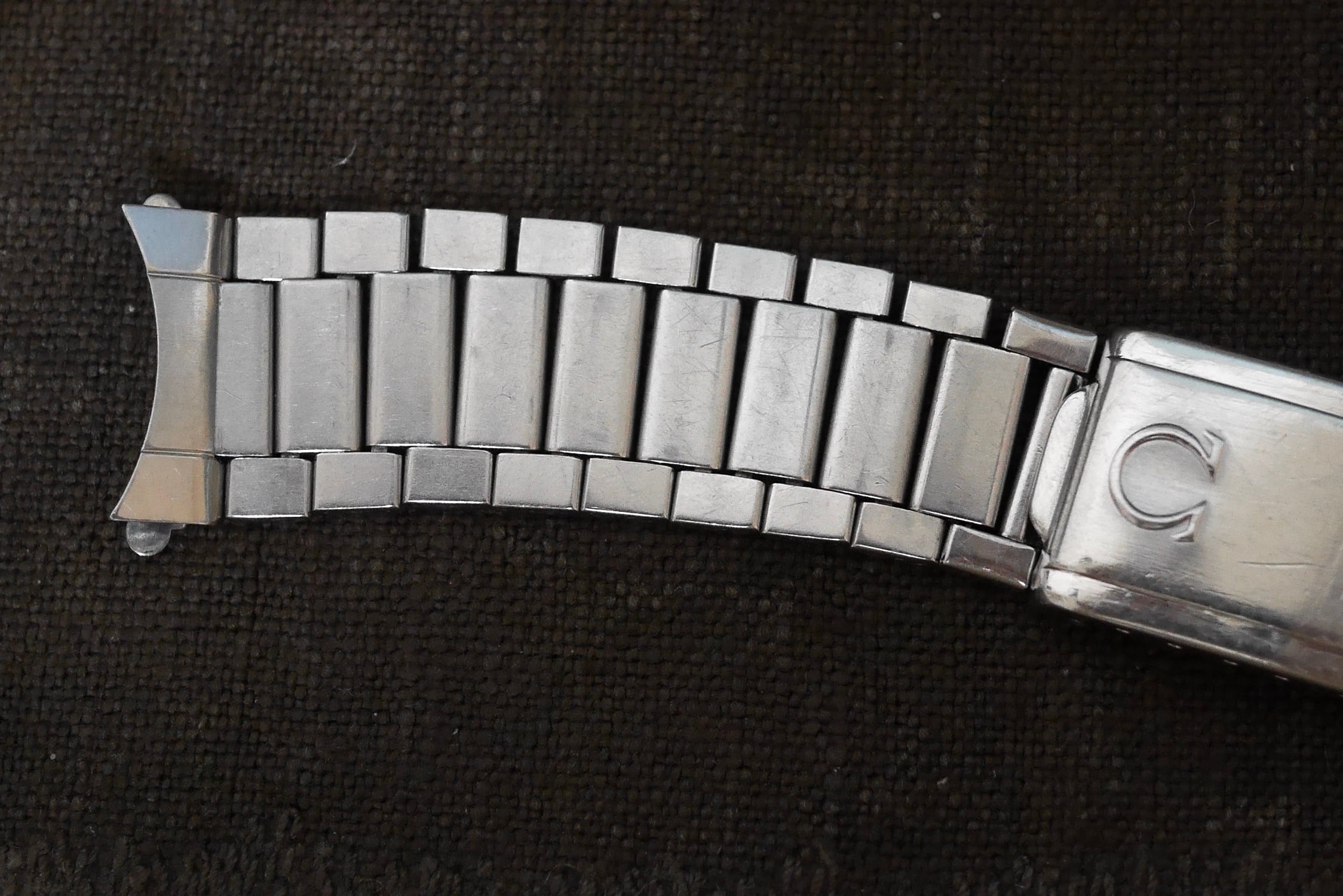OMEGA】 1970's 純正 セミエクステンションキャタピラブレス 18mm用