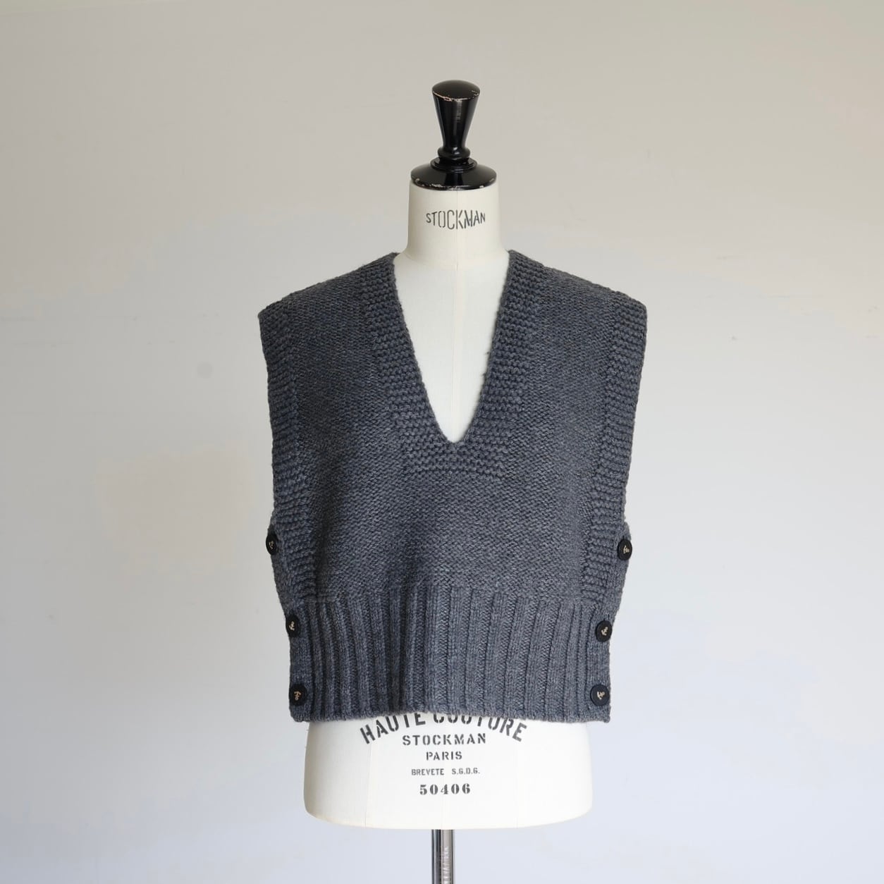 gypsohila Marine Knit Vest グレー GPG-539 Marine Knit Vest | gypsohila