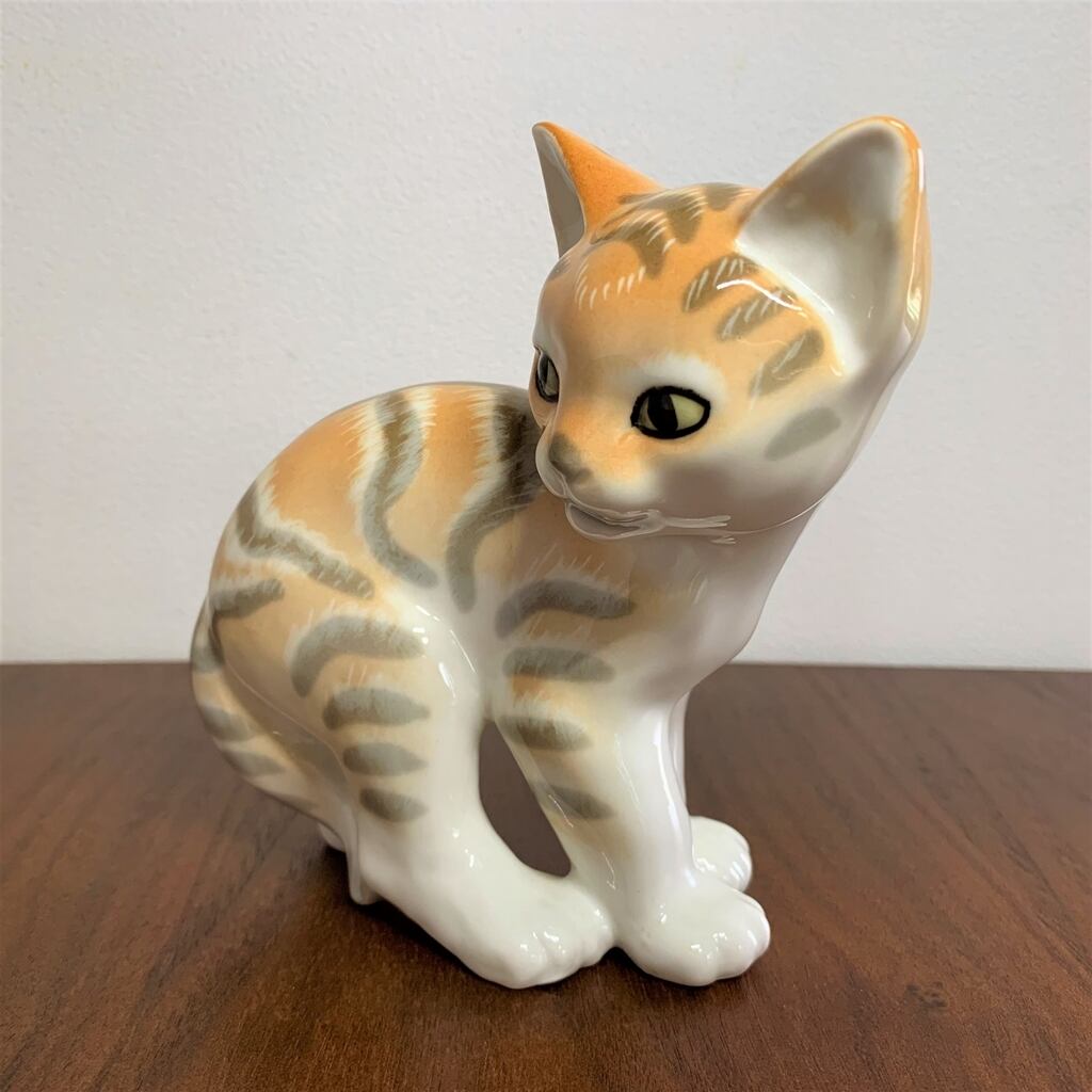 ヴィンテージ Lomonosov ロモノーソフ USSR 猫置物