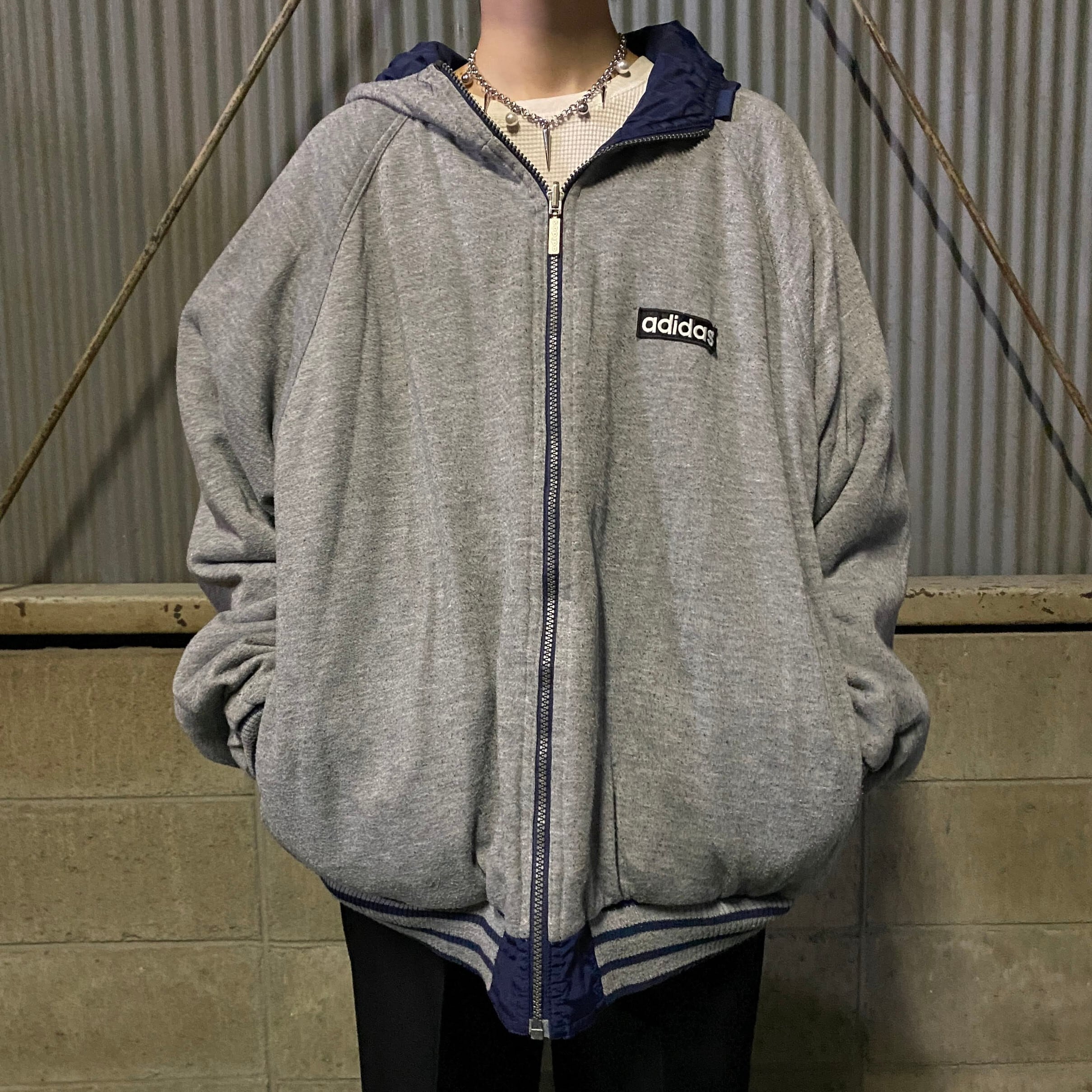 80年代〜90年代 ビンテージ adidas アディダス リバーシブル 中綿 