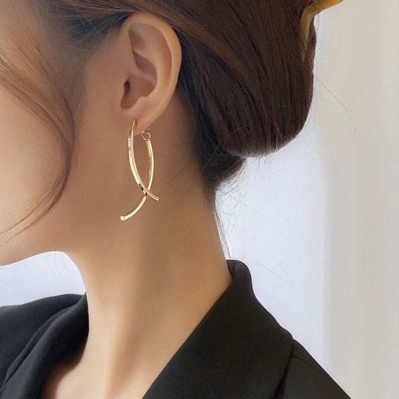 ダブルクロス ラインピアス ta-00052 | Riant