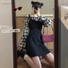 ✞ ダークスカート 大人女子☆ ロング スウィート オフショルダー ✞ゴスロリ SM ミリ 甘ロリ クラロリ 和ロリ エレガント 黒ロリ 姫ロリ 華ロリ BB-BB89950109793