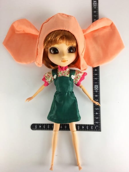 ドール服 1/6 女性用27 サスペンダードレス&豚耳帽子 STK 16293 - 画像1