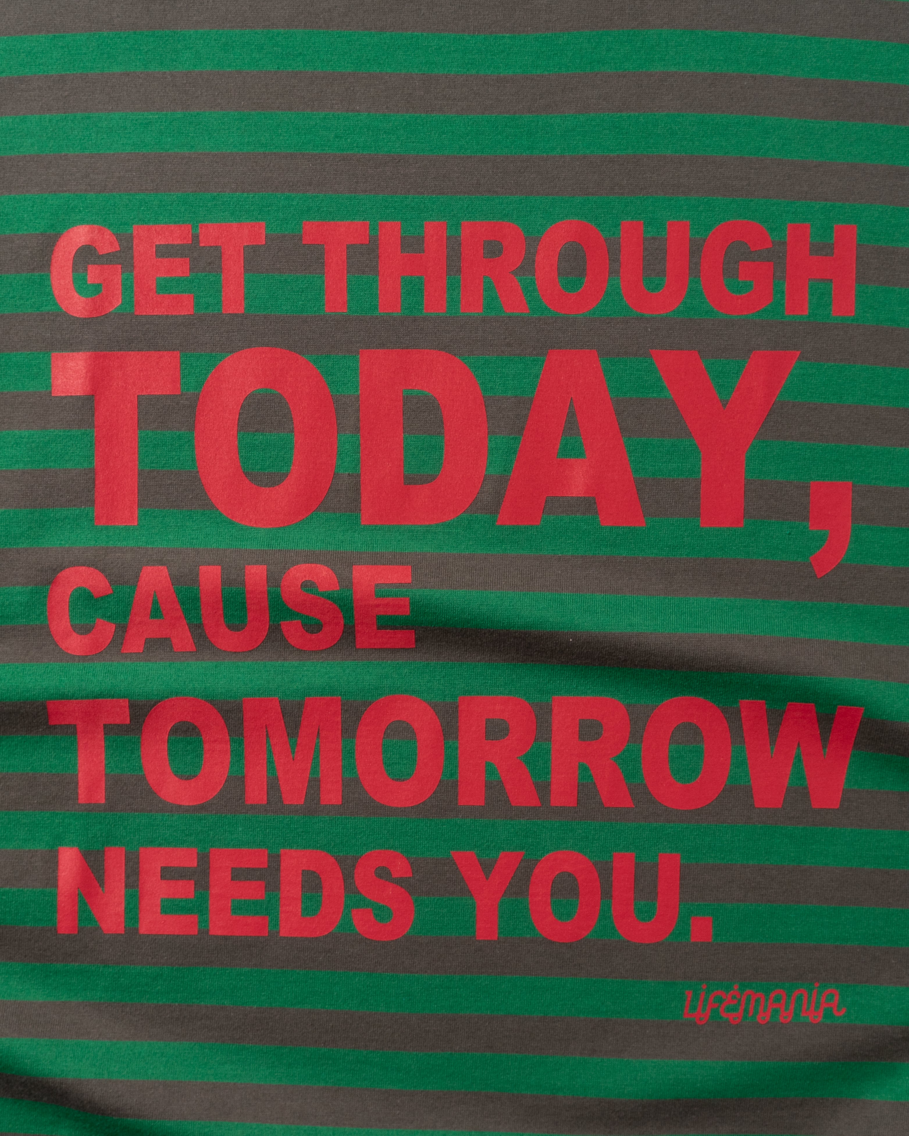 い* LIFEMANIA DAILY PULSE L/S TEE ポーカ DAILY PULSE L/S TEE（GREEN） | LIFEMANIA