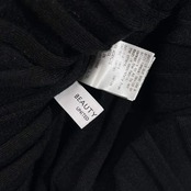 BEAUTY&YOUTH ビューティーアンドユース リブ編み ニット セーター/ブラック レディース