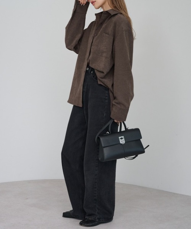 しなやかスエードシャツ