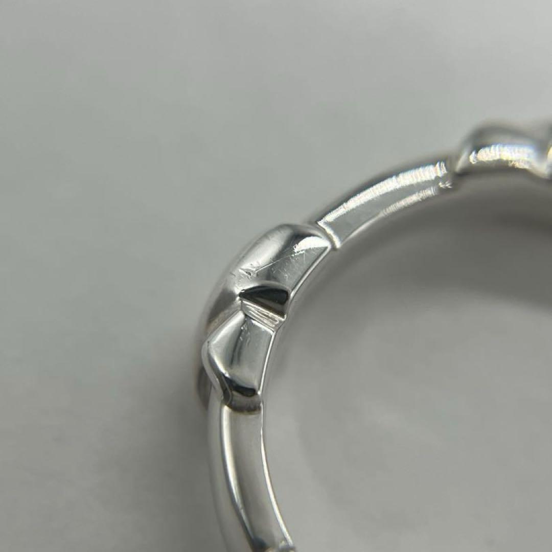 ティファニー TIFFANY シグネチャークロス ステッチリング 9号 希少