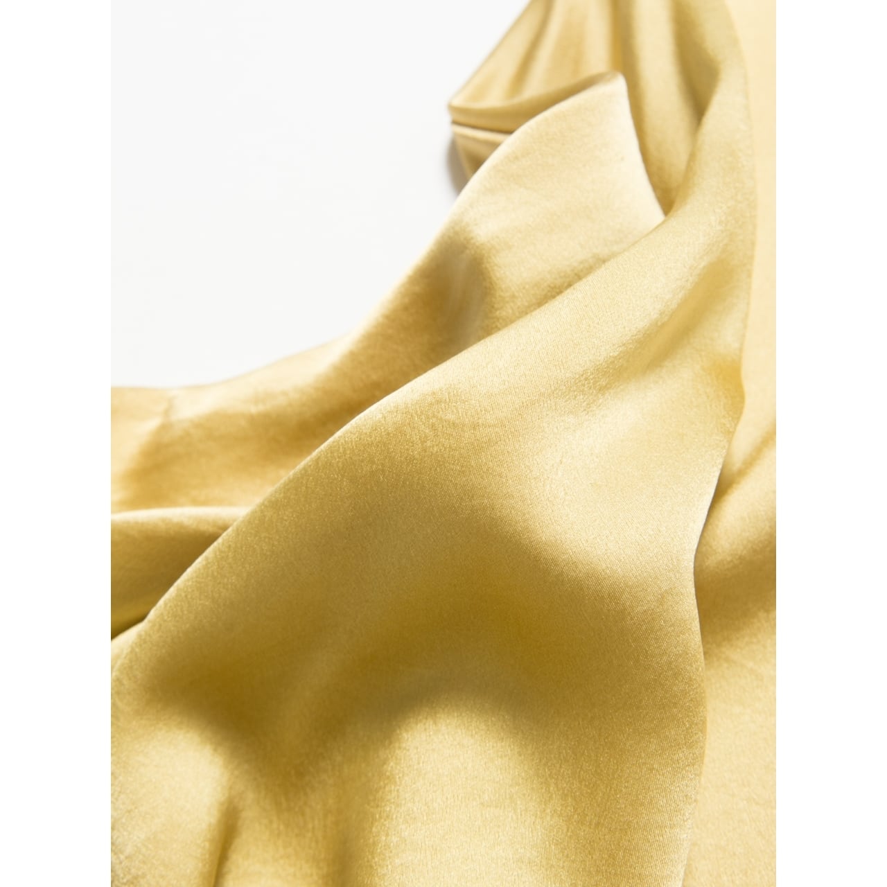 【SAINT GERMAIN DES PR?S】Made in France collarless silk blouse（サンジェルマン デ プレ フランス製 ノーカラーシルクブラウス シャツ）5c