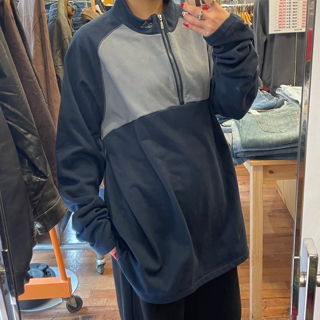 【adidas/アディダス】ハーフジップ スウェット