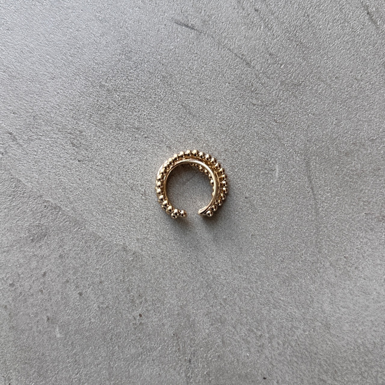 tangled ball cuff ring/gold