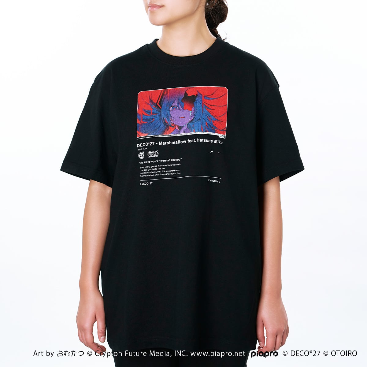 マシュマロ】サムネイルTシャツ / ブラック【予約対象商品】 | OTOIRO
