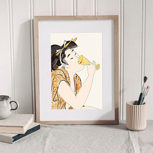 大滝詠一/江口寿史・ロンバケ【A4サイズ写真ポスターフレーム付き2点