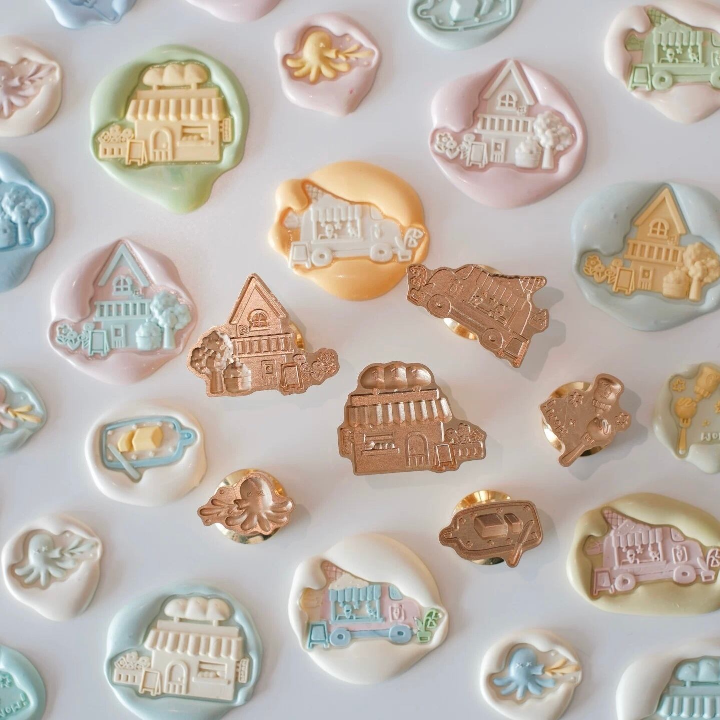 街角の小さな日常|ミニモチーフ・シーリングスタンプ