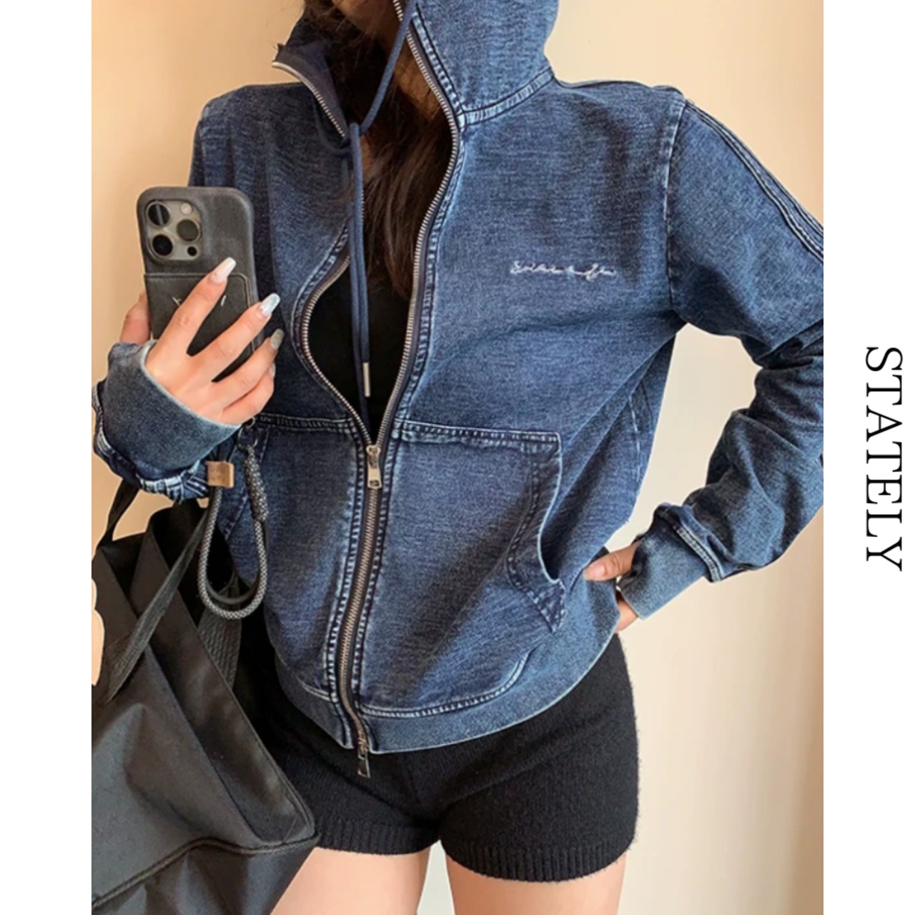 Vintage Denim ジップフーディー_T233・画像11