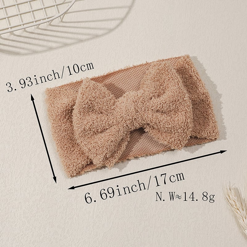 もこもこリボンヘアバンド