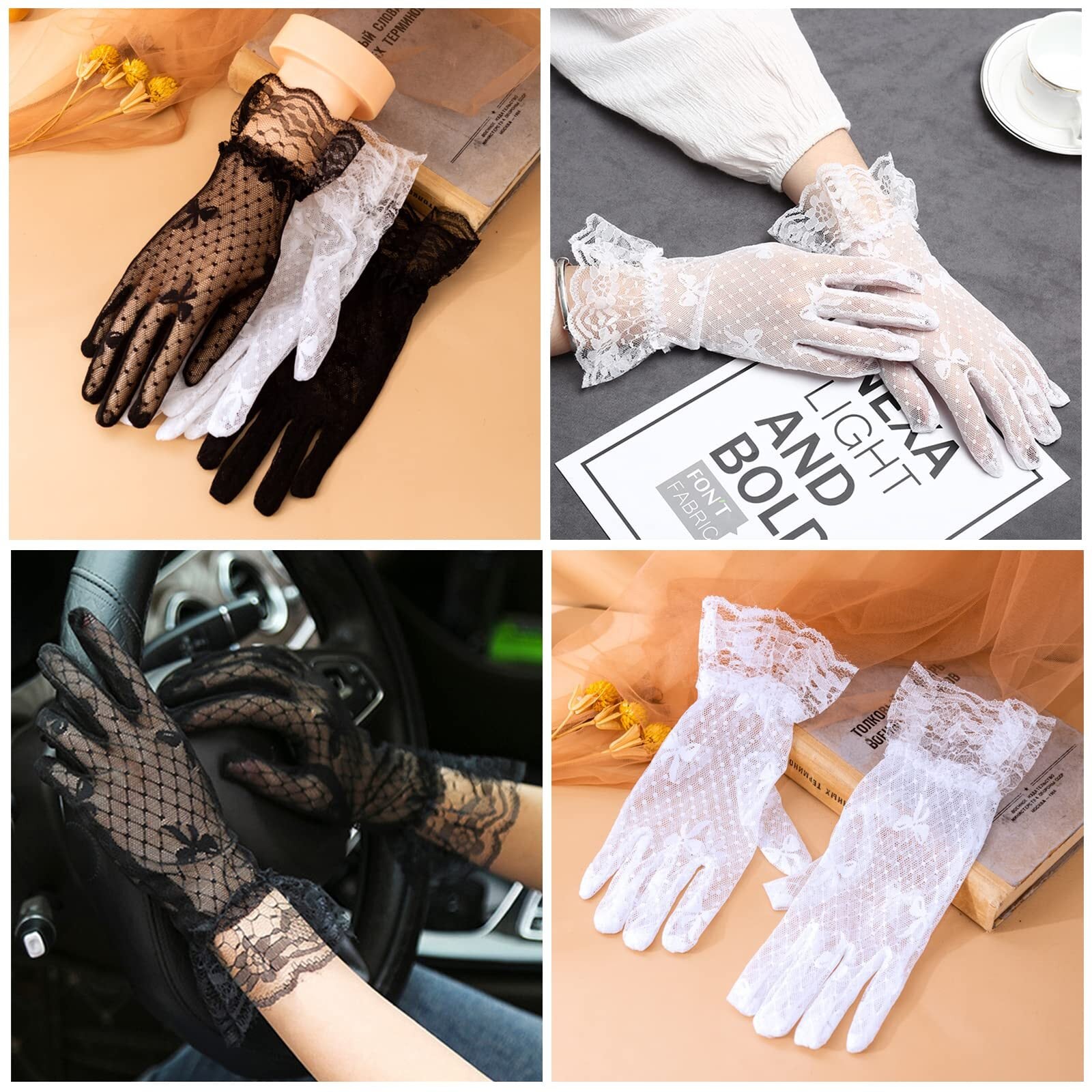 レース手袋 レディース 薄手 女性用 レース 手袋 薄手 日焼け 防止 夏