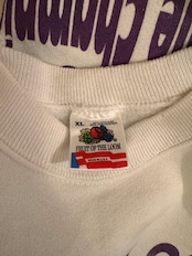 1991年 AMERICAN GIRL LEAGUE CHAMPIONSHIPS USA製 FRUIT OF THE LOOM ラグラン スウェット