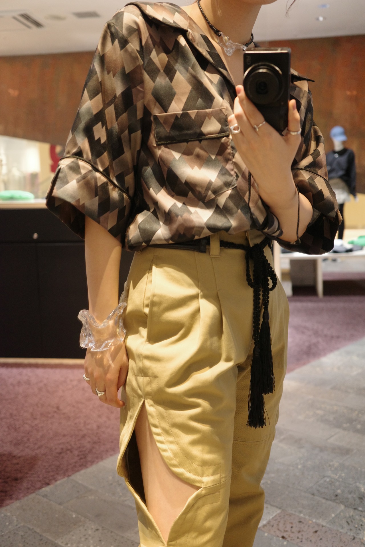 【25SS】FUMIE TANAKA フミエタナカ / diamoud cut PA / パンツ - 5