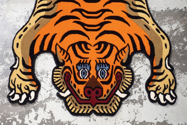 Tibetan Tiger Rug 《Mサイズ•ウール080》チベタンタイガーラグ