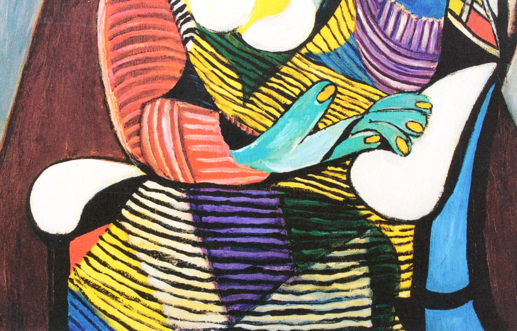 パブロ ピカソ「マリー テレーズの肖像」額縁4色選択可能 作品証明書 展示用フック 限定500部エディション付複製画ジークレ