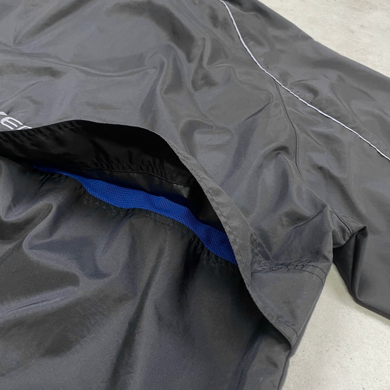 00年代 NIKE ナイキ ハーフジップ ナイロンプルオーバー フード収納型 