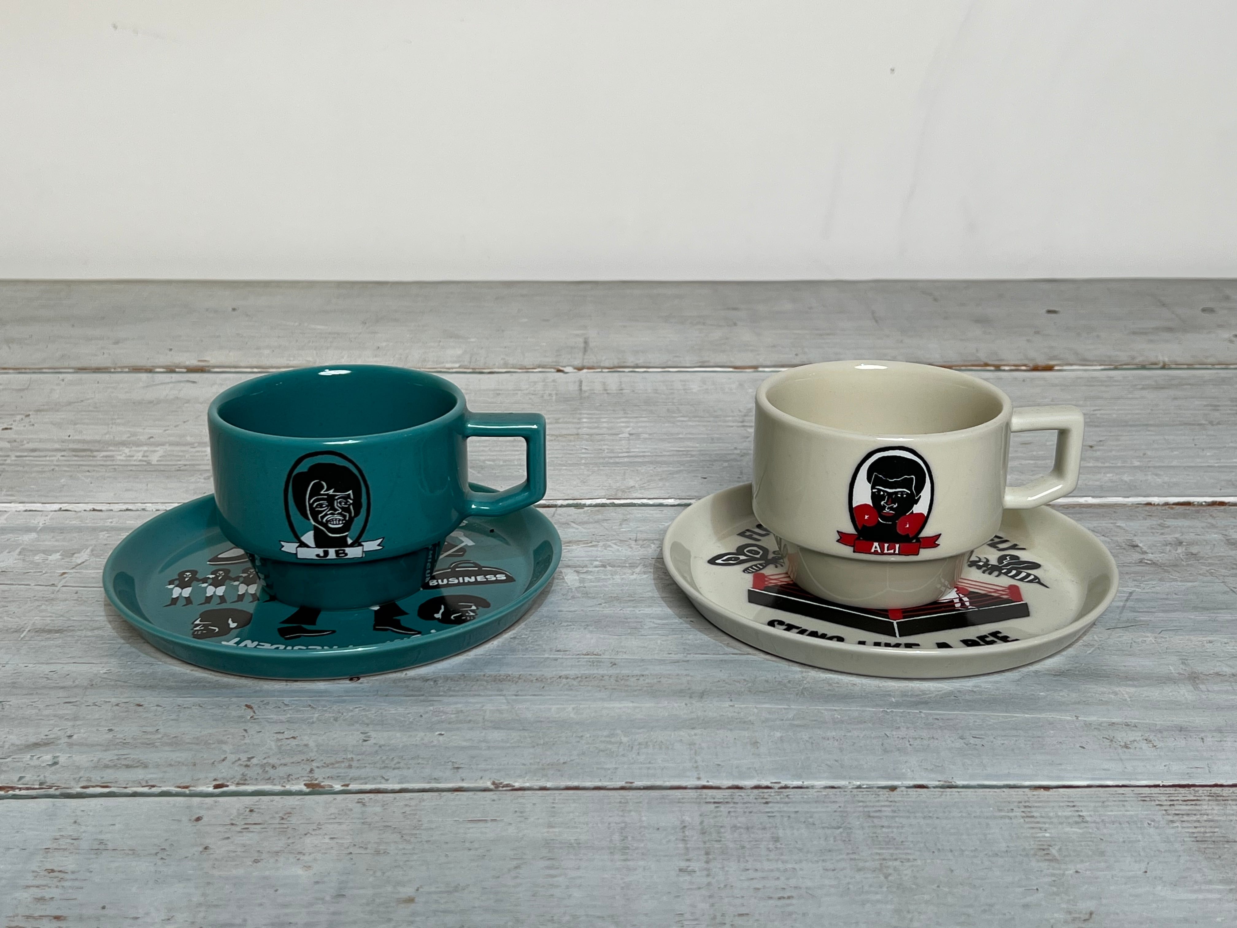 竹内俊太郎 ハサミ焼き マルヒロ コーヒーカップ ソーサー セット