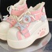 ゆめかわ♡全２カラー　肉球厚底スニーカー　kutu59
