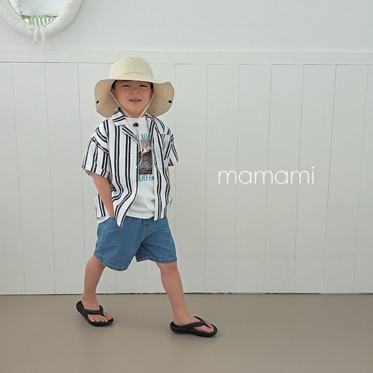 [mamami] Blue Fit Denim Shorts / [마마미] 블루핏데님숏팬츠