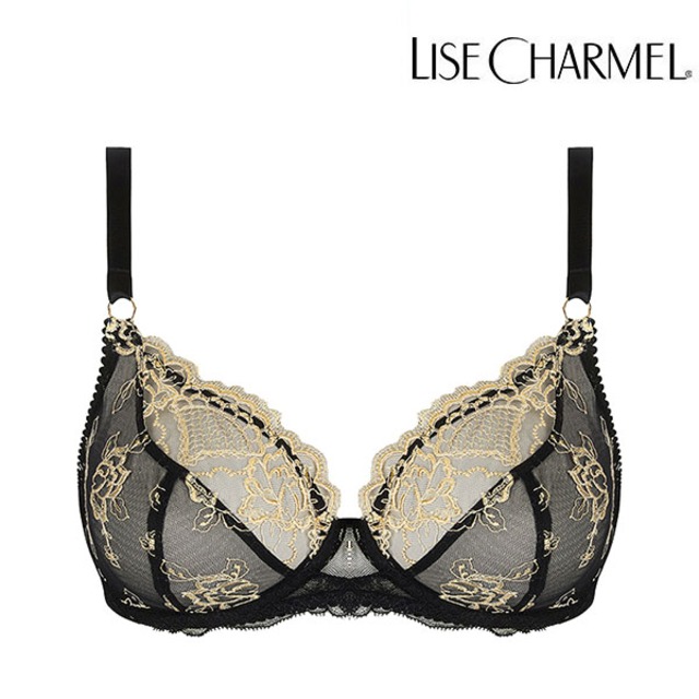 [J13ne] ワイヤー入りパッドなしブラ(D) 品番ACJ2813 ※大きめ注意【LISE CHARMEL】【リズシャルメル】【インポートランジェリー】